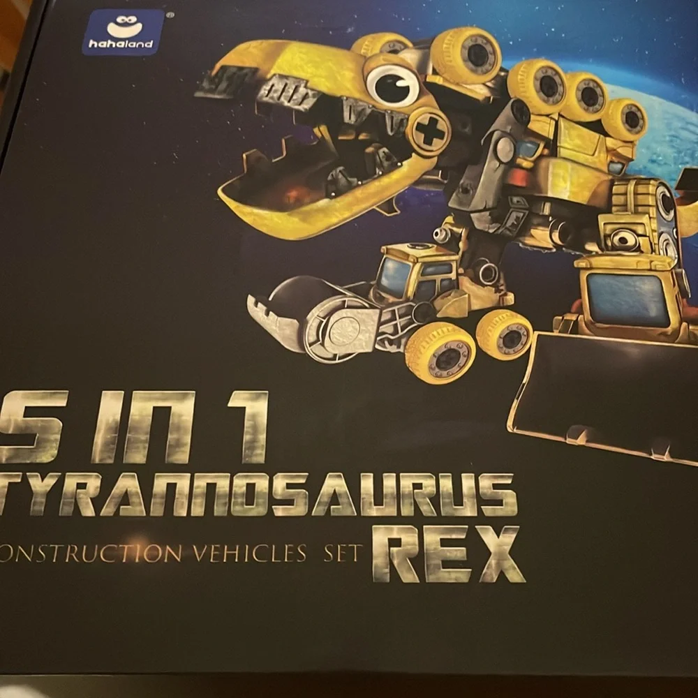 5 in 1 Tyrannosaurus Rex Construction Vehicles Set by Hahaland